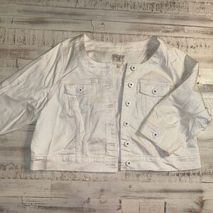 Torrid Cream Button-Up Jacket